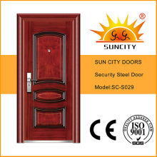 Heat Transfer Steel Security Door, High Quality Steel Door (SC-S029)